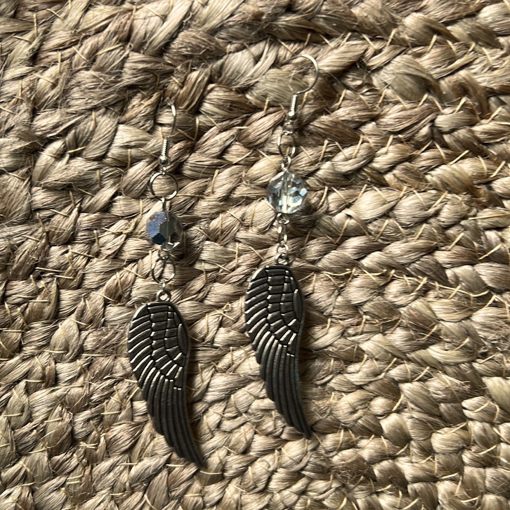 Angel wing earrings